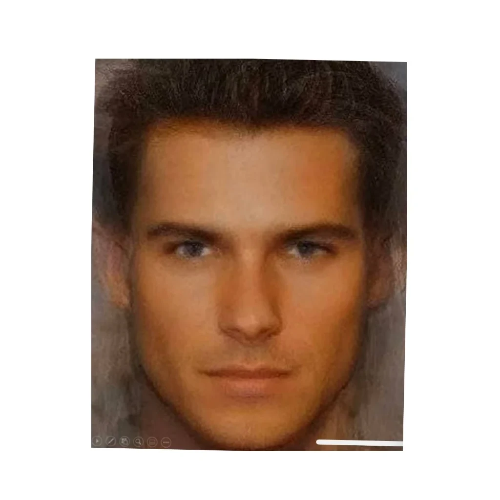 Mathematically Perfect Male Face